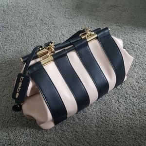 Bebe pink and black bag